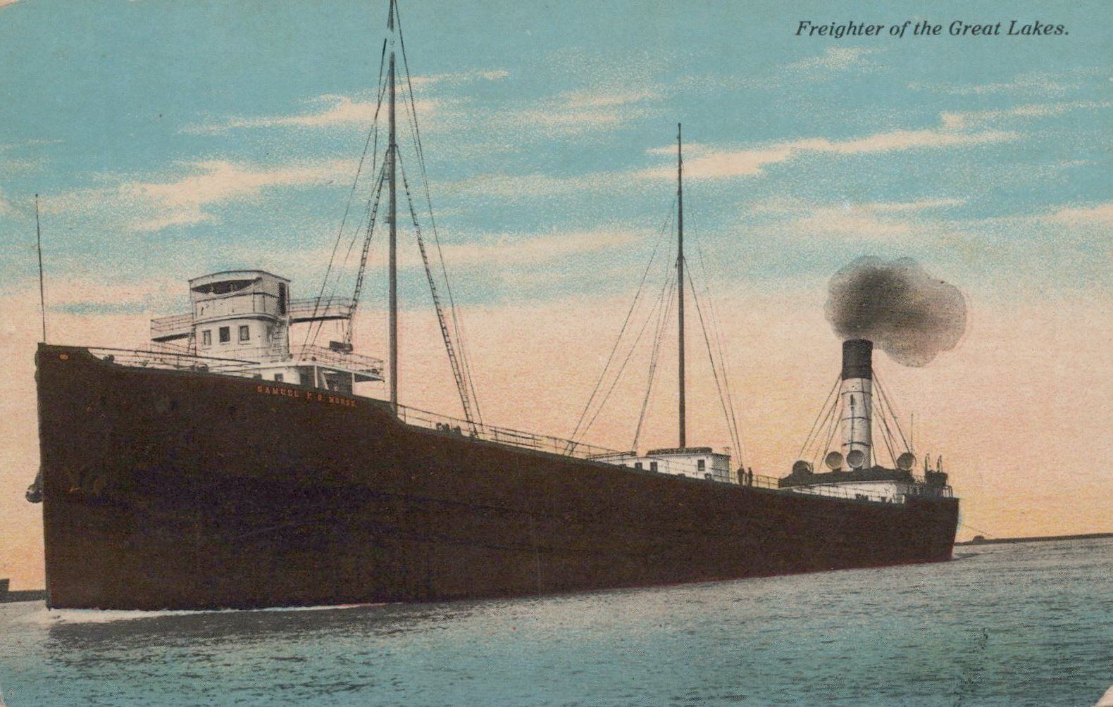 ZAYIX Postcard Freighter of the Great Lakes Ship Wolverine New Co Divided Back