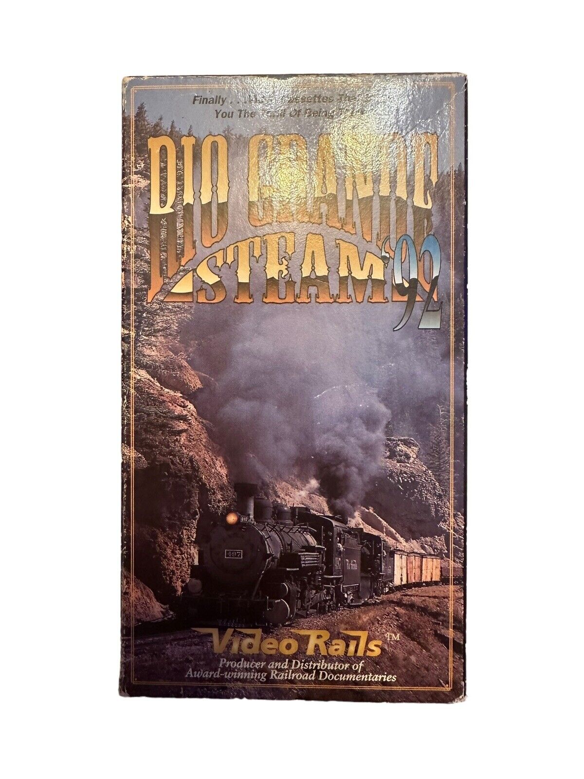 Rare VINTAGE RAILS Production Rio Grande Steam 92 Two Tape Set