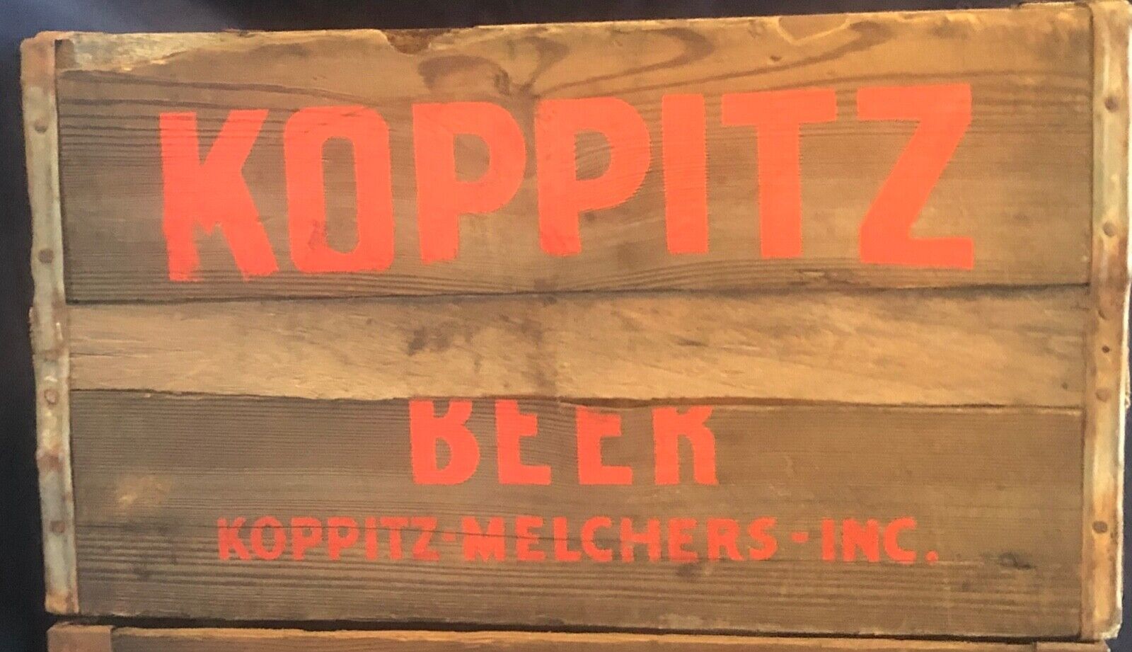 Vintage Antique Wooden Koppitz Beer Crate (2006)