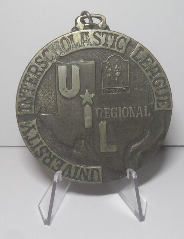 UIL SILVER MEDAL REGIONAL TRACK FIELD UNIVERSITY INTERSCHOLASTIC LEAG. (1980\'S)