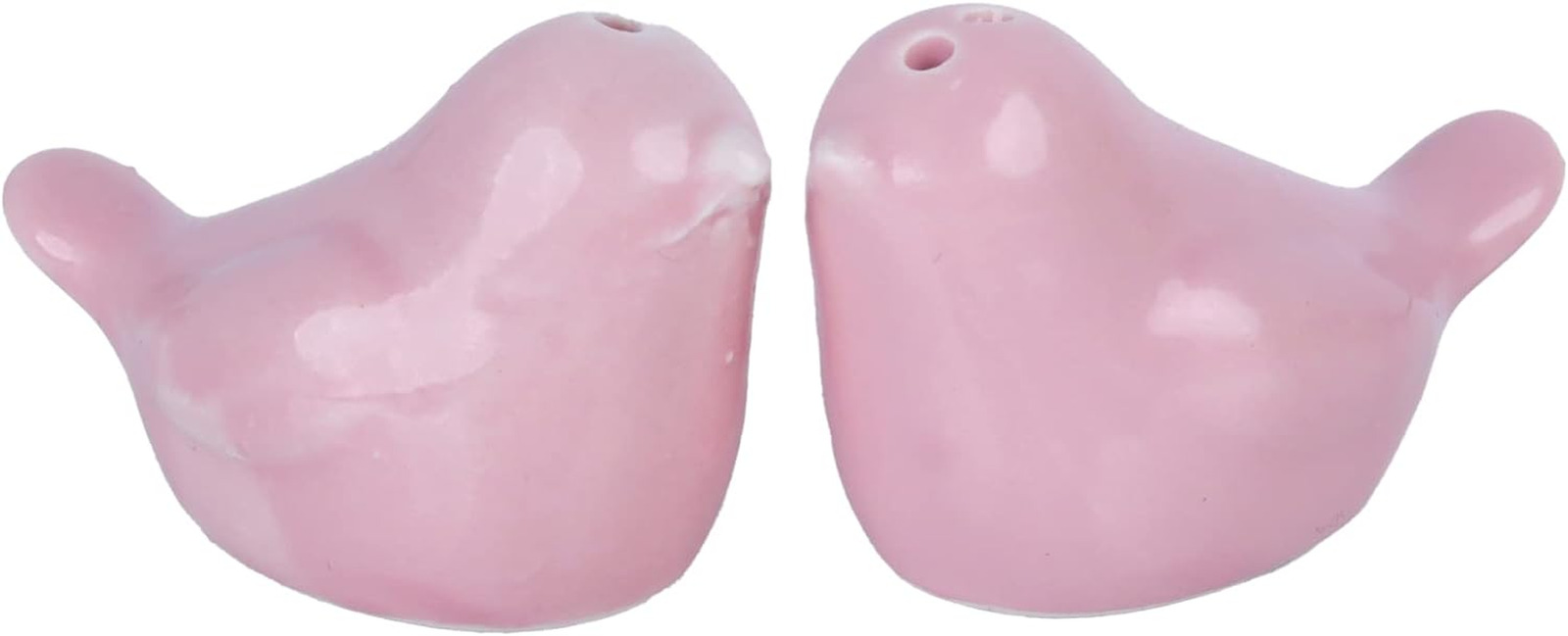 Mini ﻿Pink Lovebirds Salt and Pepper Shakers