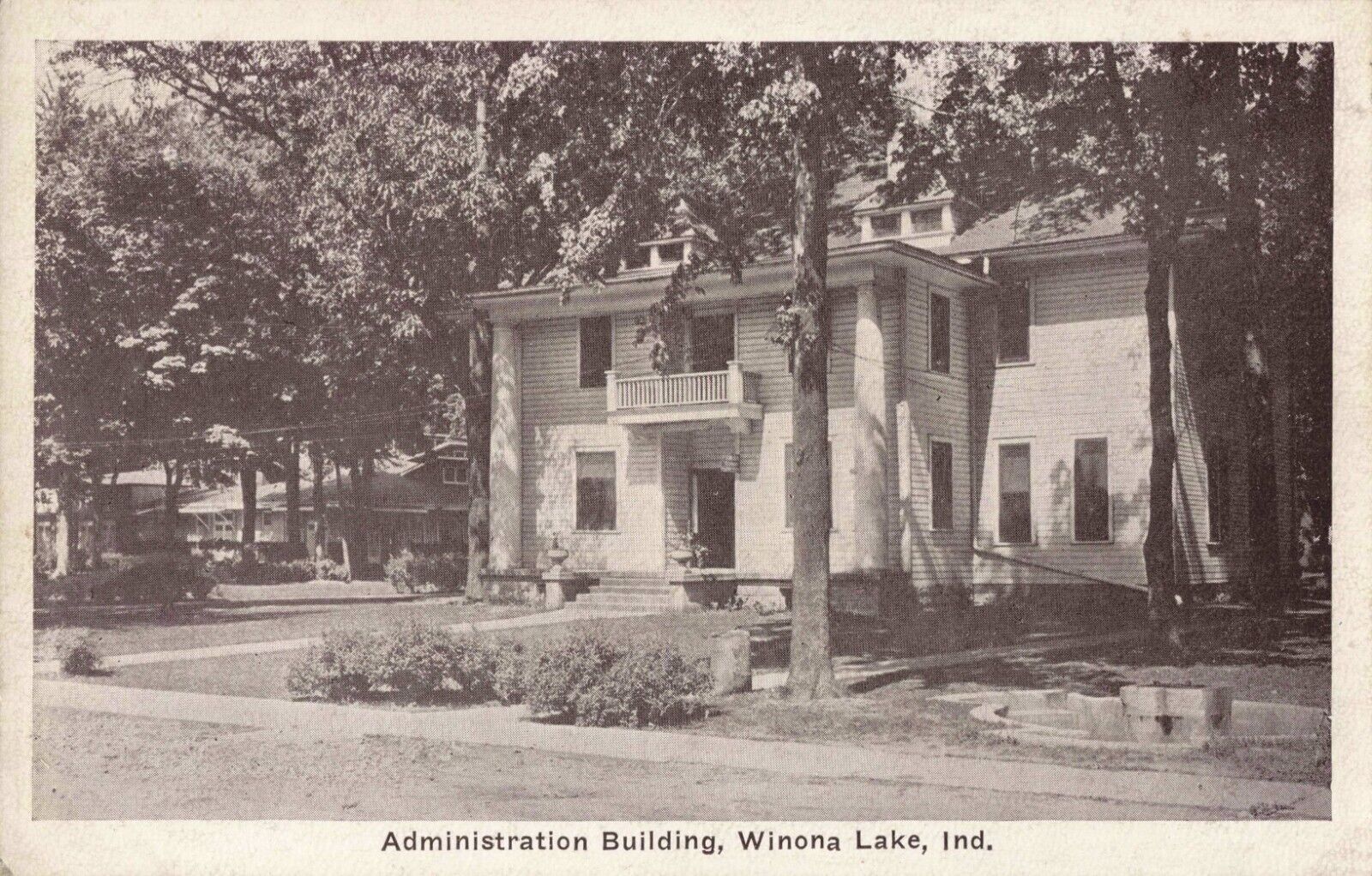 Administration Building Winona Lake Indiana IN c1920s Postcard