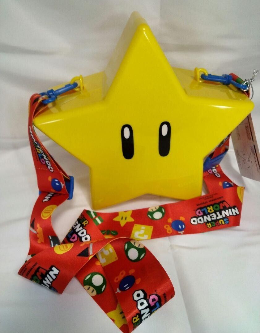 USJ Mario Star Popcorn Bucket Super Nintendo World Japan Used