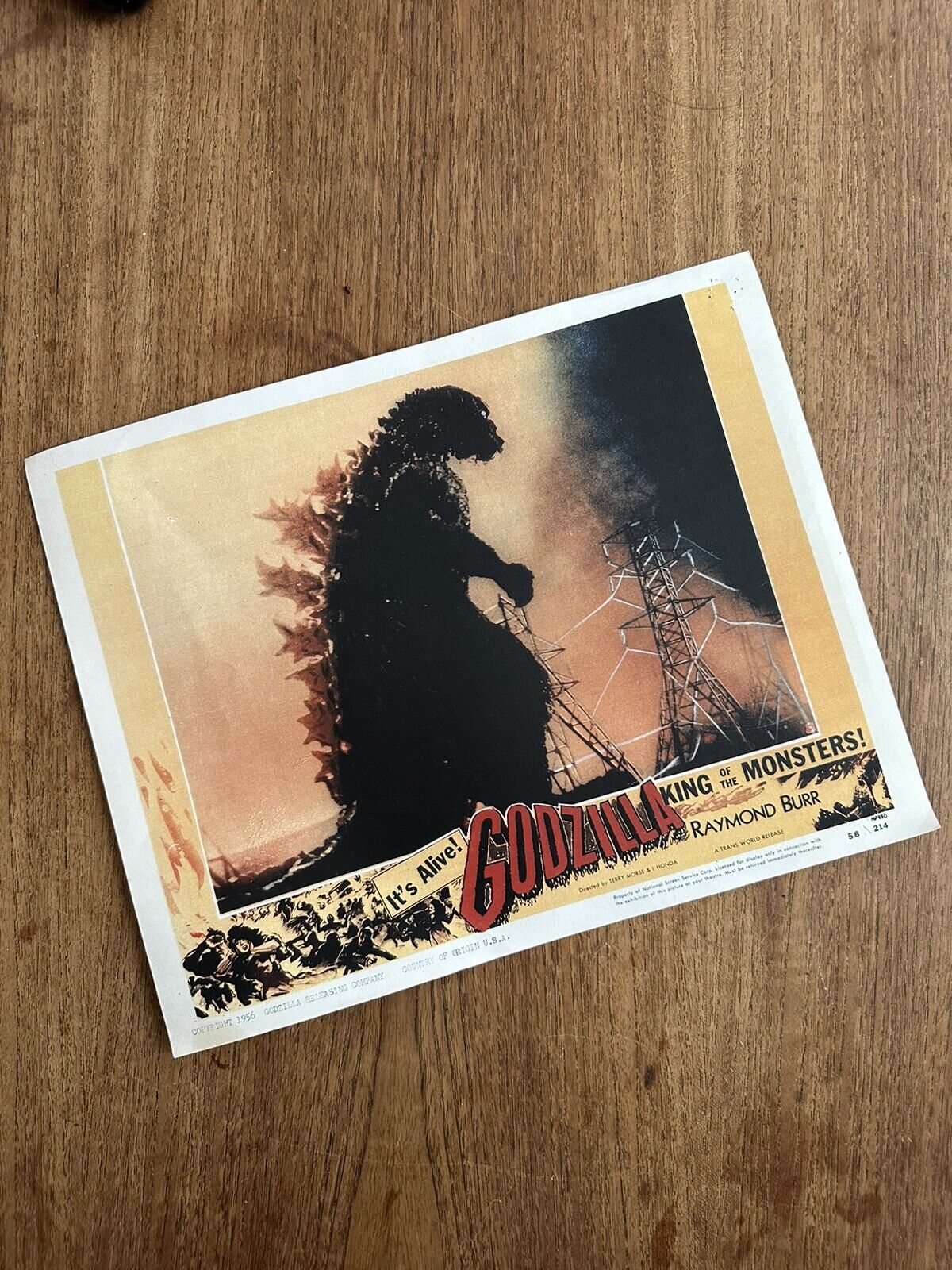 Vintage Small Godzilla Poster