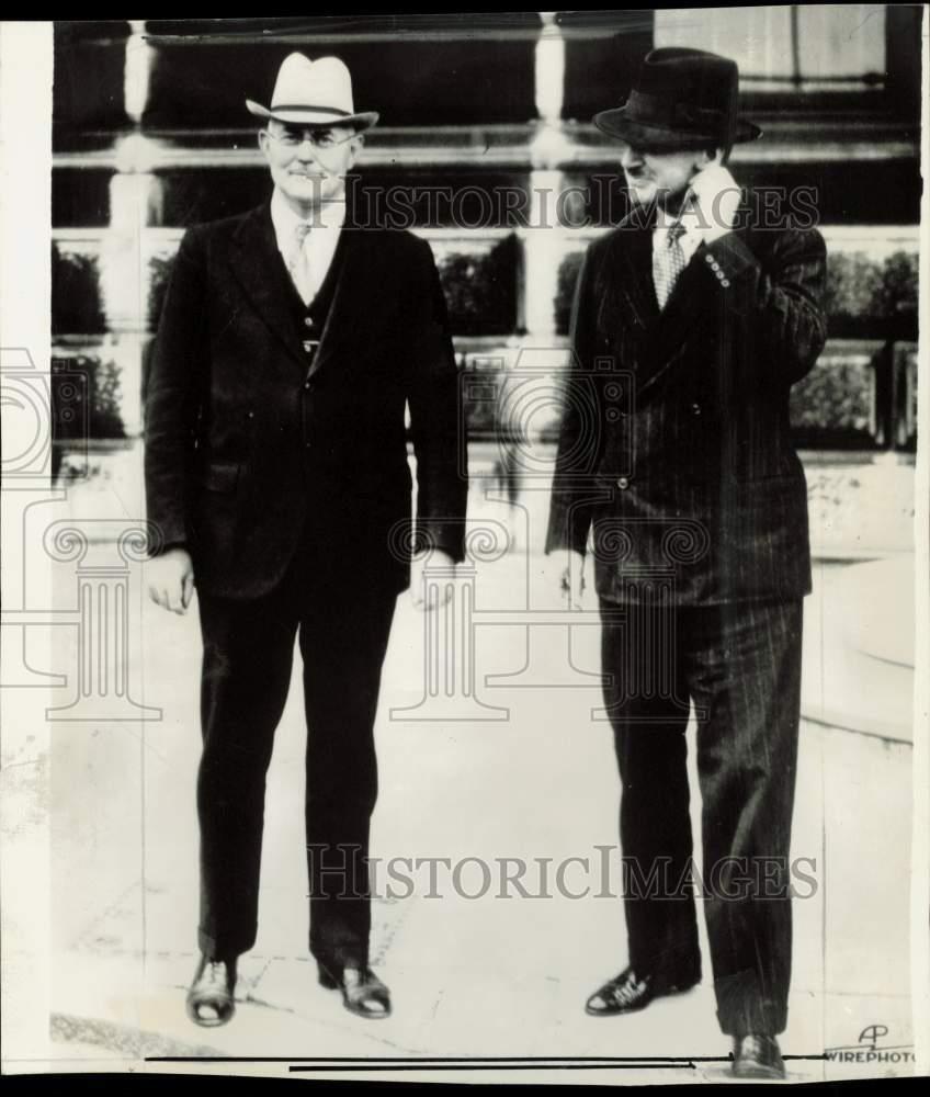 1935 Press Photo Senator James Pope and Ray Atherton of U.S. embassy in London