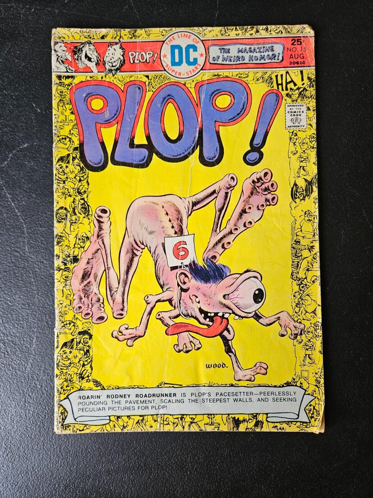 PLOP NO.15. 1975 DC COMICS. THE MAGAZINE OF WEIRD HUMOR