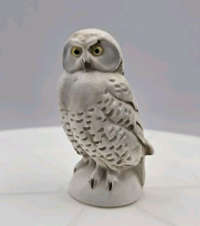 Vintage Goebel West Germany Porcelain Snowy Owl Figurine