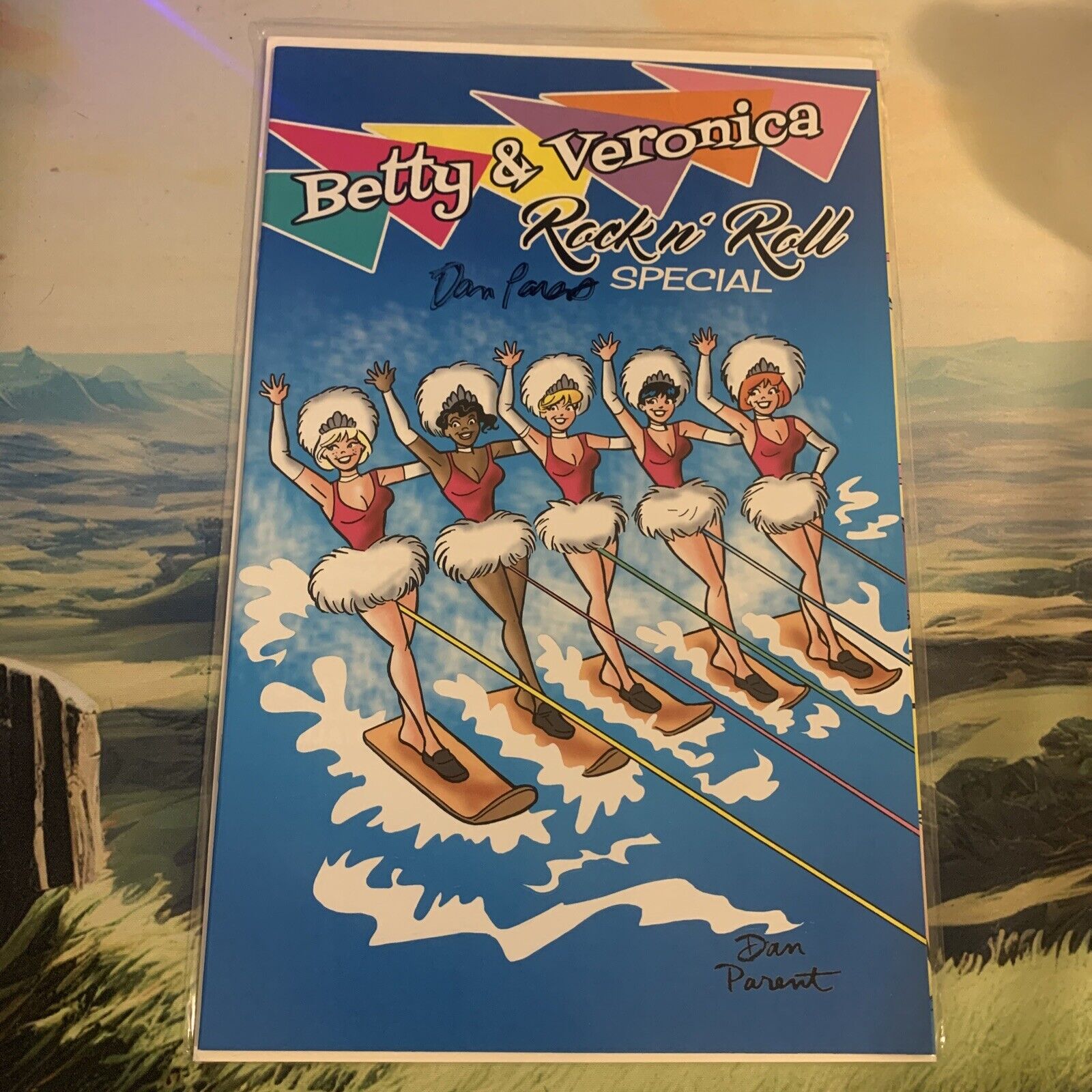 Betty and Veronica Rock n Roll Special Dan Parent 'Go Go's' Variant Signed W/COA