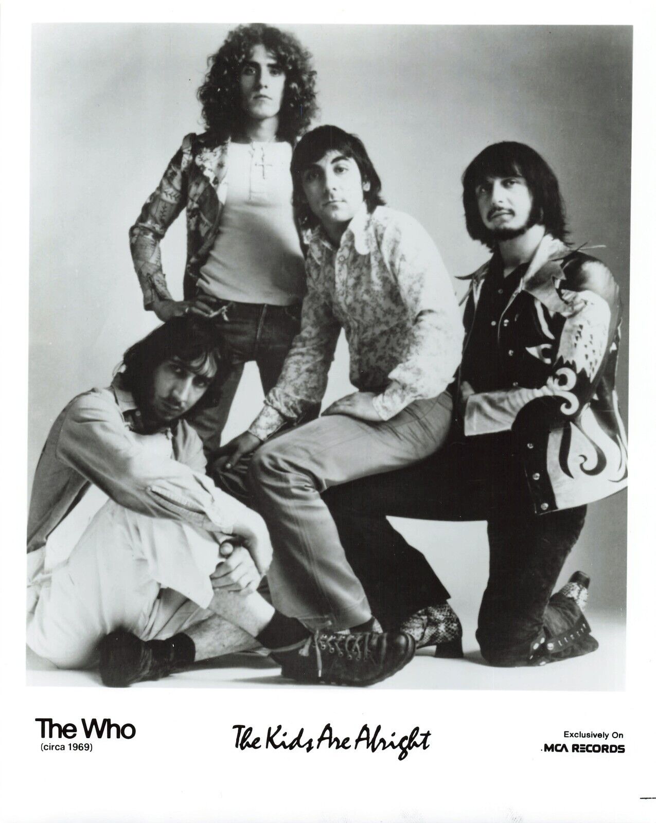 The Who Press Photo 8x10 Music Band MCA Records The Kids Are Alright  *P55c