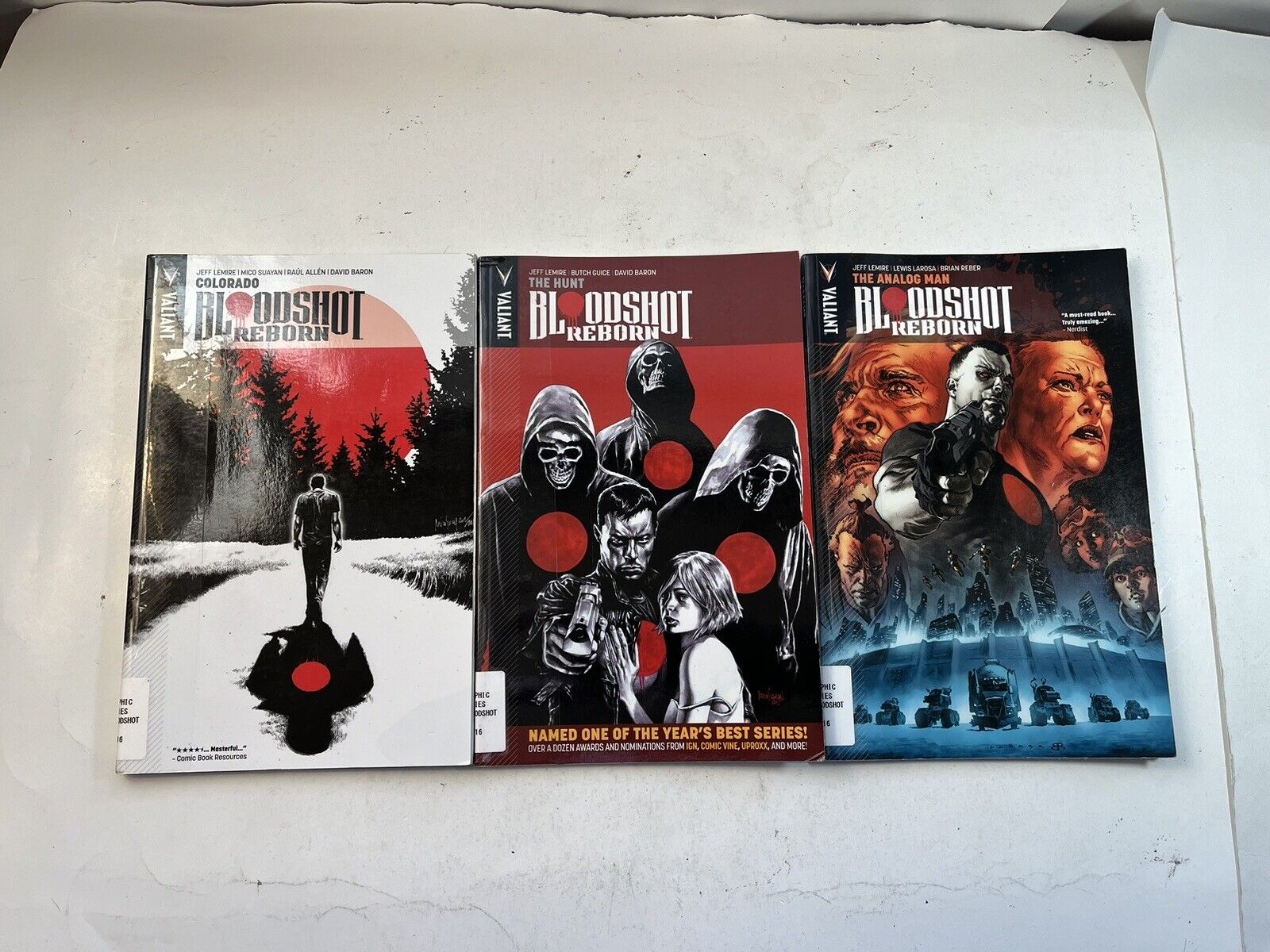 Bloodshot Reborn TPB Set Vol 1 2 3 Valiant Comics Graphic Novels Ex-Library