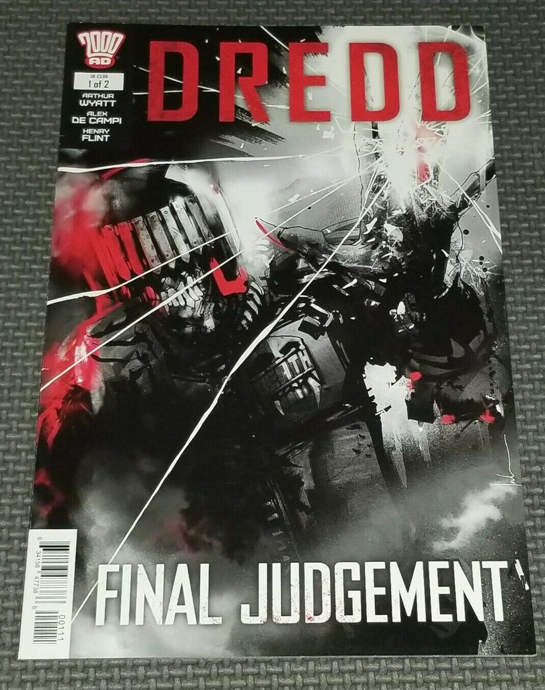 DREDD FINAL JUDGEMENT #1 (2018) Amazing Jock Cover 2000 AD Rebellion Comics