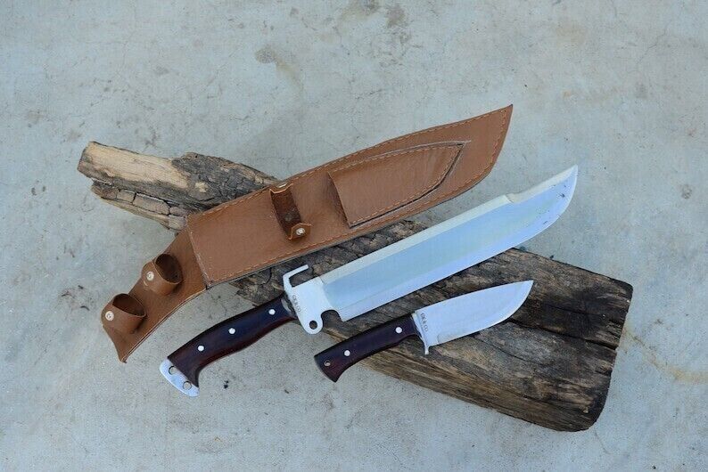 Custom Handmade Carbon Steel Blade Predator Bowie Knife| Hunting Knife Camping