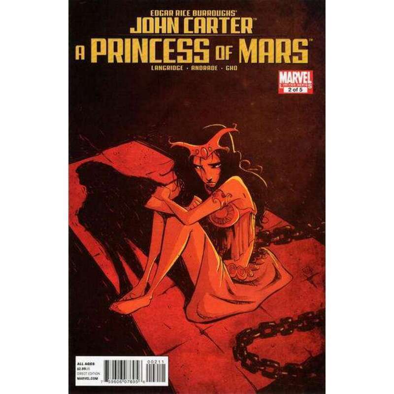 John Carter: A Princess of Mars #2 in Near Mint condition. Marvel comics [k|