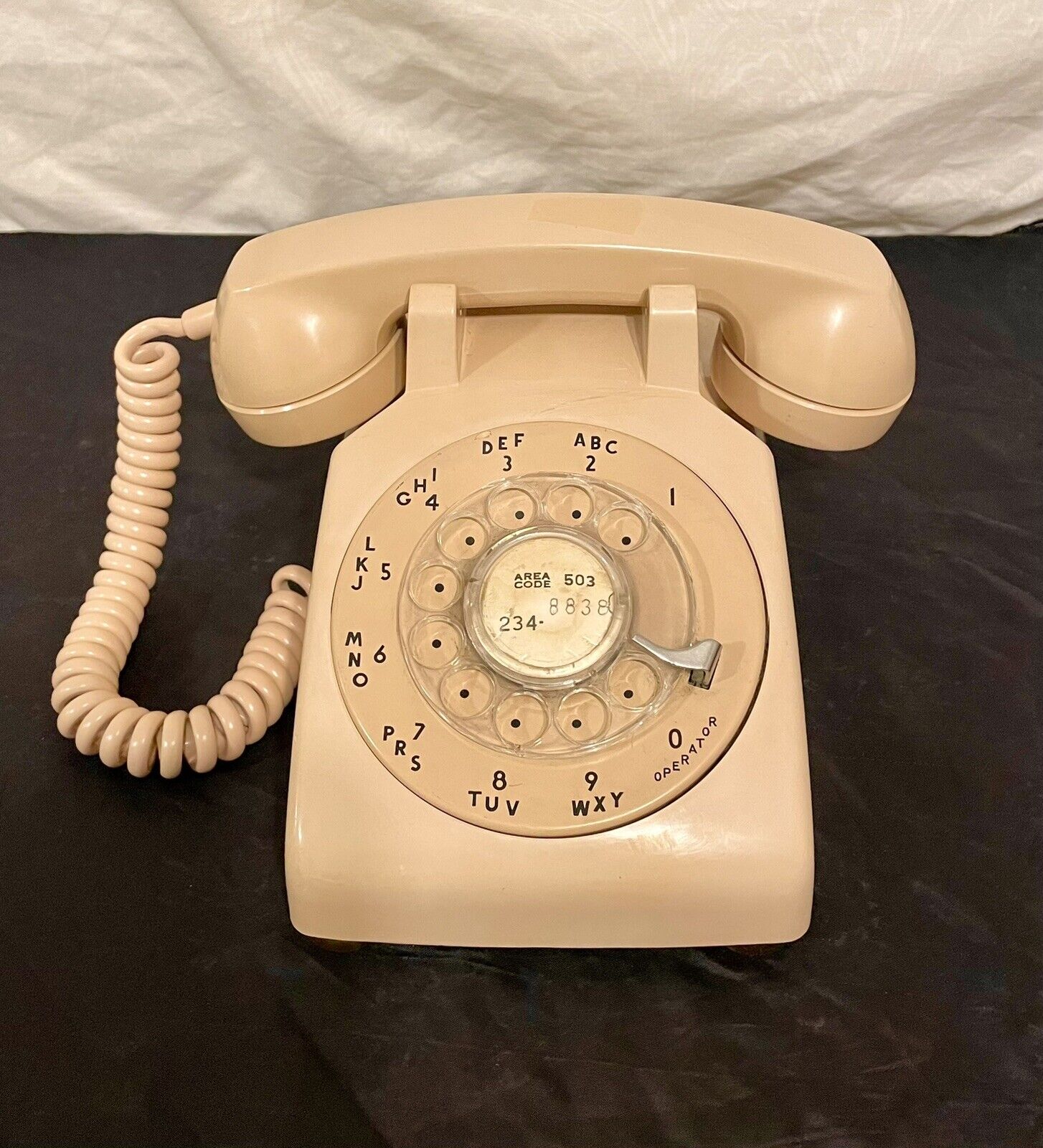 Vintage Pink Western Electric Rotary Dial Telephone MCM 1963