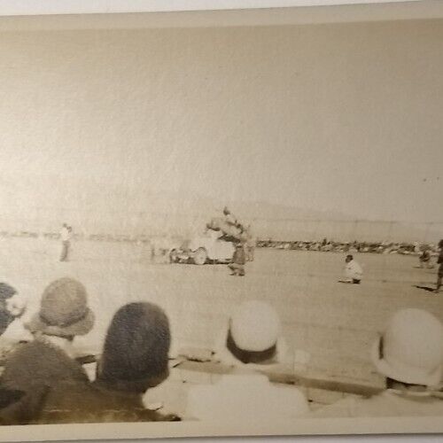 BONNIE GRAY Rodeo Cowgirl Jumps Car on Horse 1930 Vtg Photo CA Woman Stunt Rider