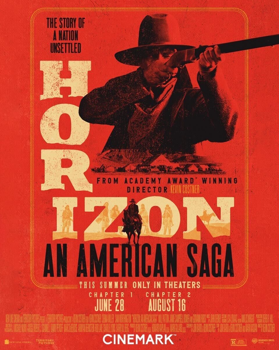 Horizon: An American Saga (2024) Cinemark Century 11x17 Poster Kevin Costner NEW