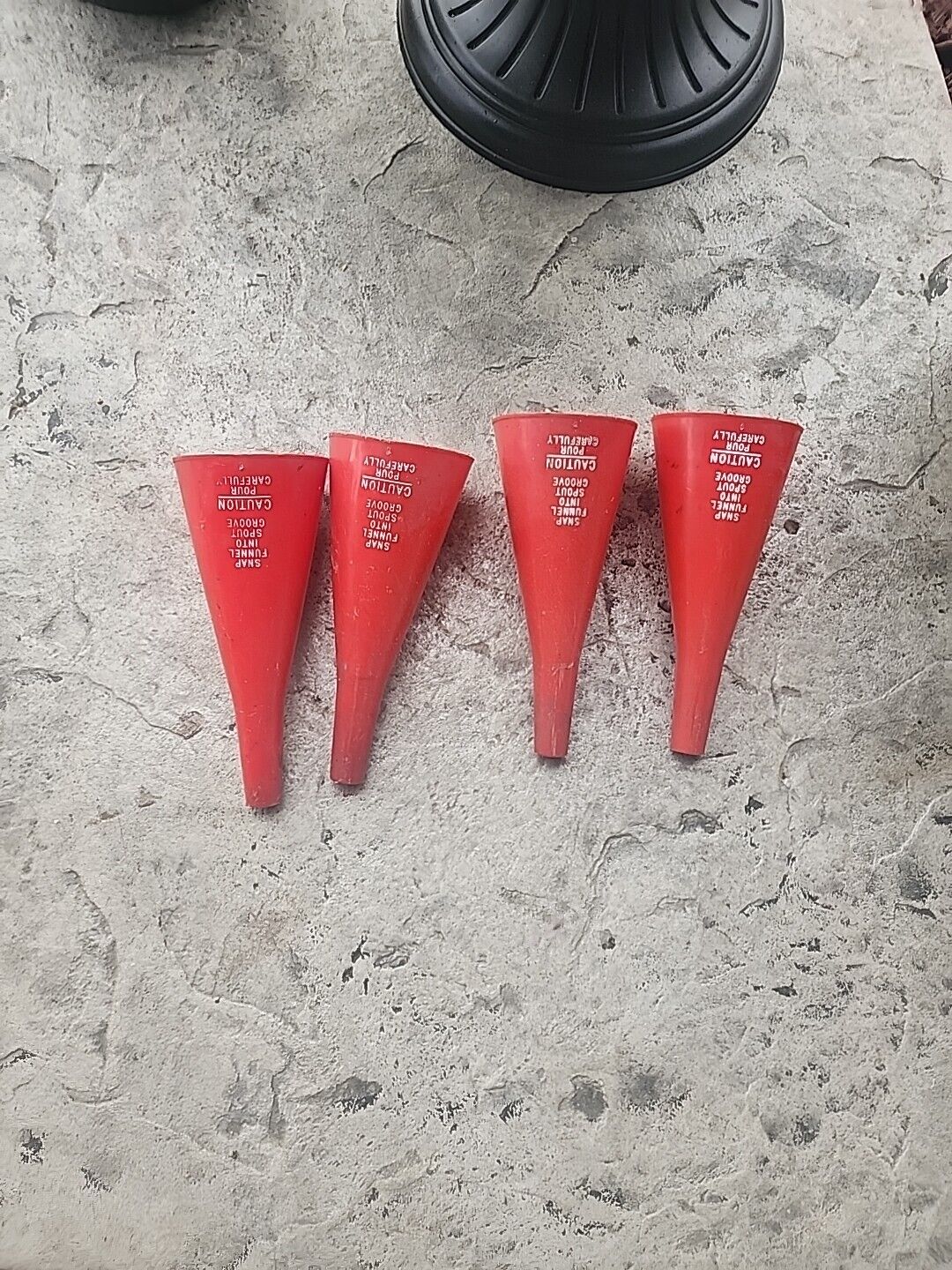 Lot Of 4 RARE Vintage Eagle SNOZZLE Funnel Gas Can Funnel