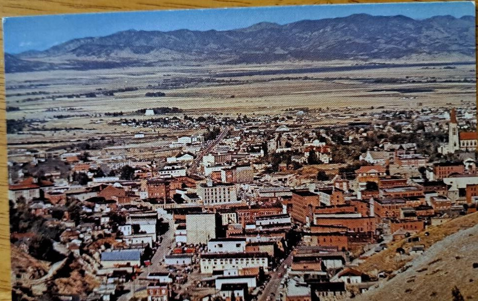 HELENA, MONTANA  Airview     Old MT Postcard