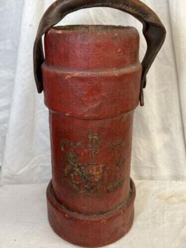 Antique 19th  c. Navy Cannon Black Powder Monkey Bucket ~ Naval Cordite Carrier