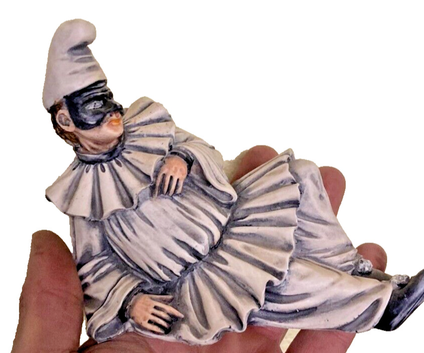 ON SALE Pulcinella Statue, Italy Souvenir Figurine, Made in Italy