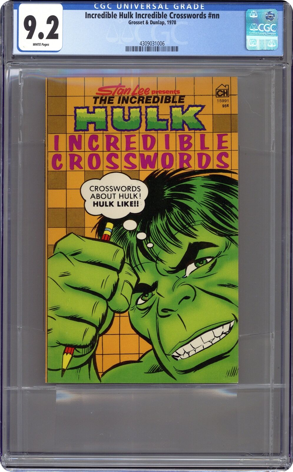 Incredible Hulk Incredible Crosswords #1 CGC 9.2 1978 4309031006