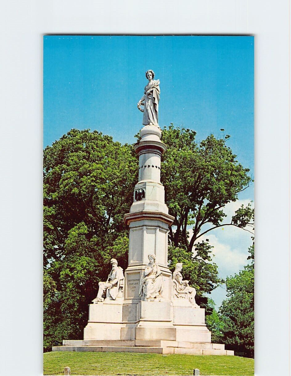 Postcard Soldier's national Monument Gettysburg Battlefield Pennsylvania USA