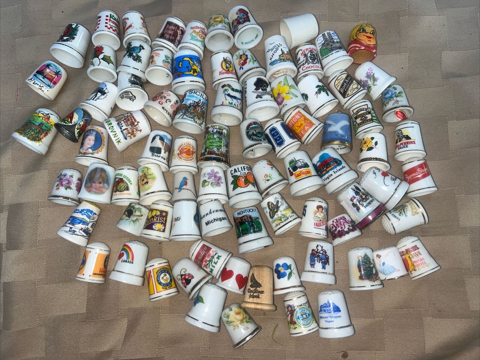 Huge Job  Thimbles SEWING COLLECTABLE 90+