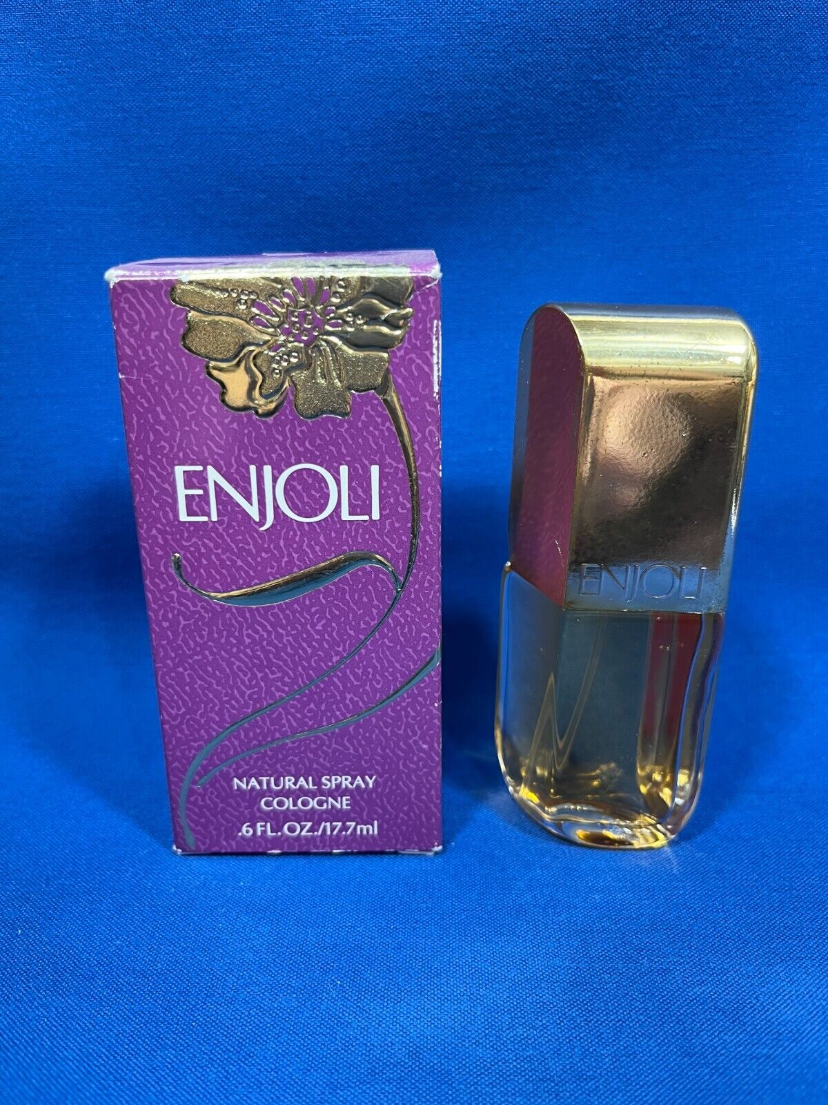 NOS Vtg Revlon Enjoli Natural Spray Cologne .6oz/17.7ml Perfume Fragrance NIB