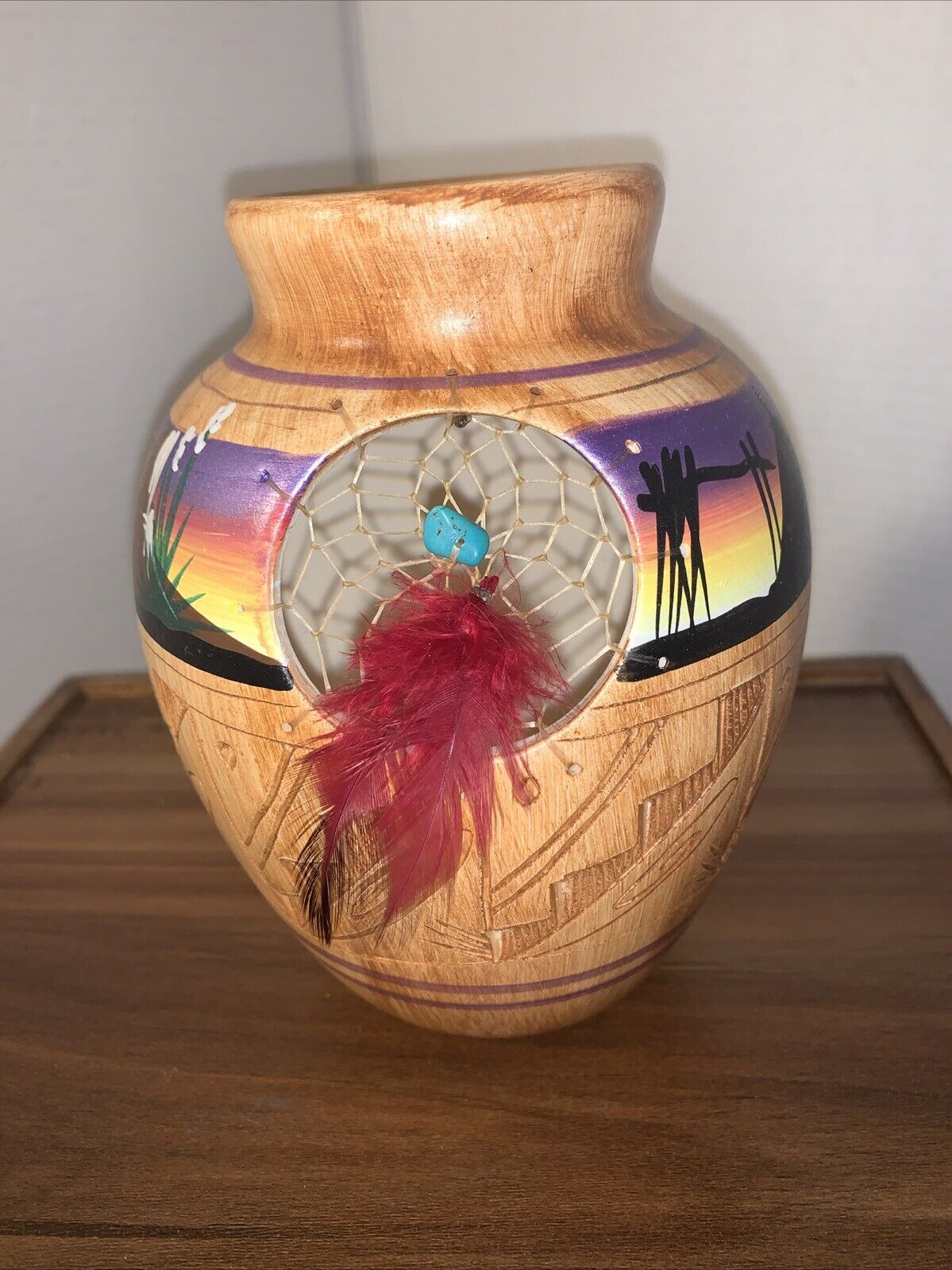 Navajo Indian Dreamcatcher Pottery