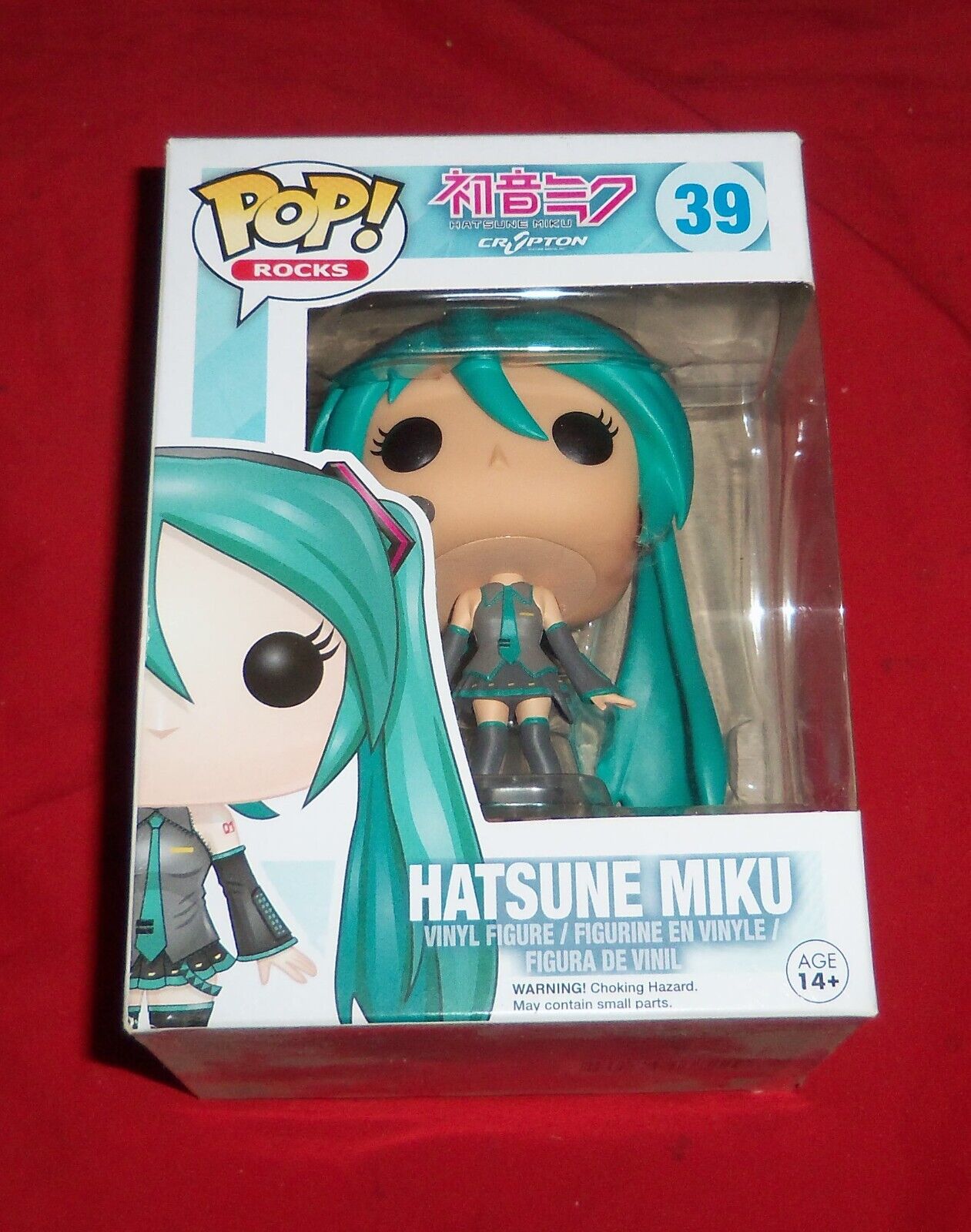 Funko Pop Rocks Vocaloid Hatsune Miku #39 Brand New VAULTED Protector included