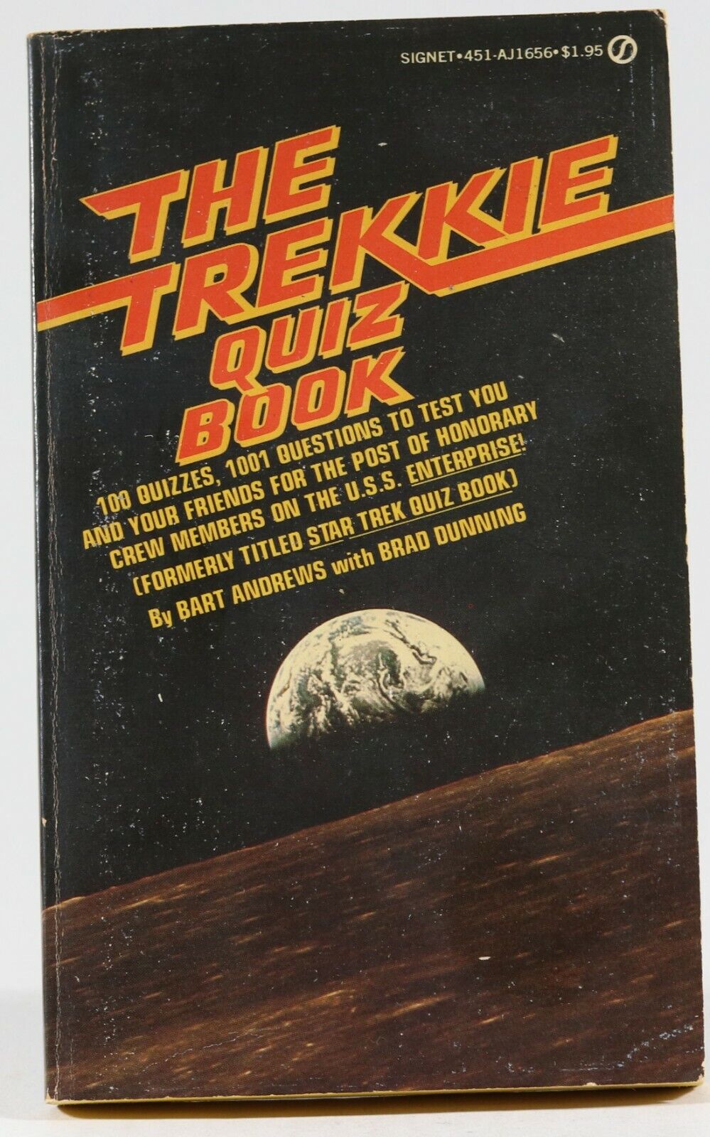 Vintage Star Trek Book The Trekkie Quiz Book Signet Books 1977 Paperback