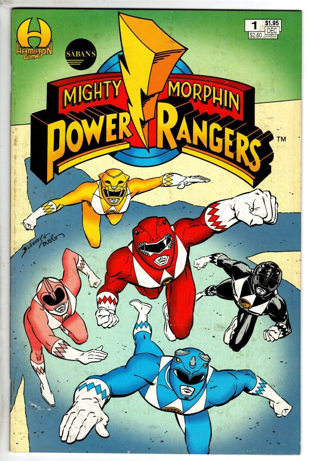 Saban\'s Mighty Morphin Power Rangers #1, Near Mint Minus Condition