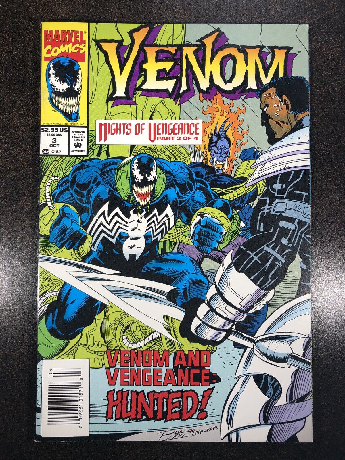 Venom: Nights of Vengeance #3 (1994) Venom & Vengeance HUNTED Pre-Owned