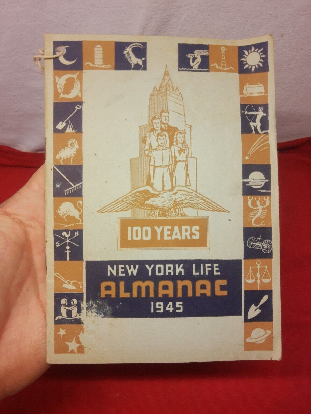 VTG 1945 New York Life Almanac Booklet 100 Yr