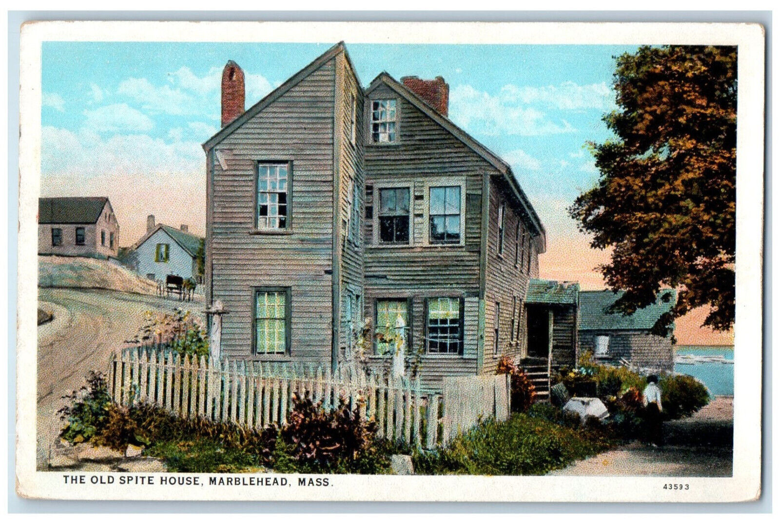 c1920\'s The Old Spite House Marblehead Massachusetts MA Unposted Postcard