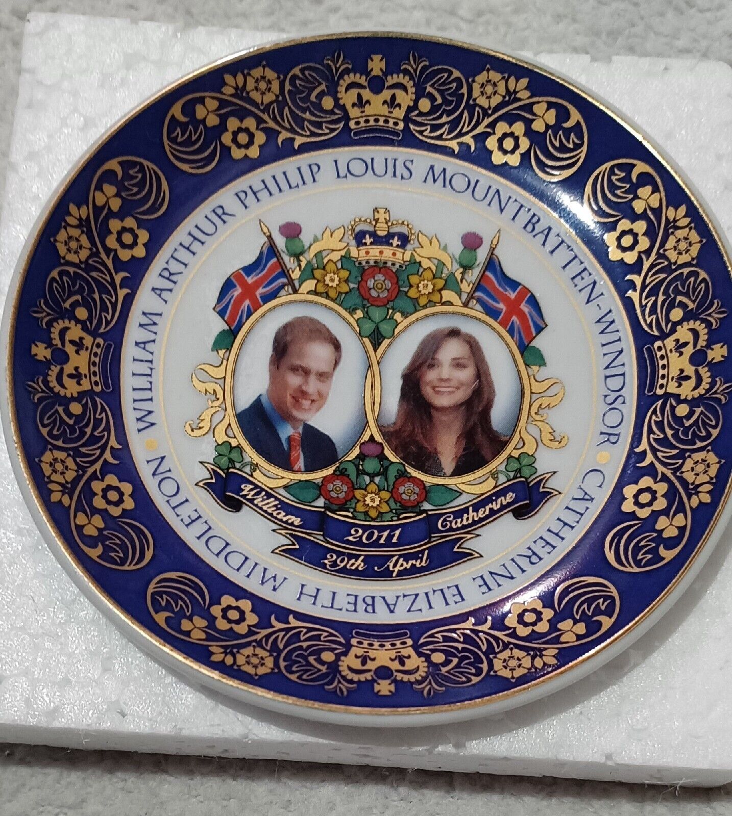 Prince William & Catherine Royal Wedding Commerative Plate