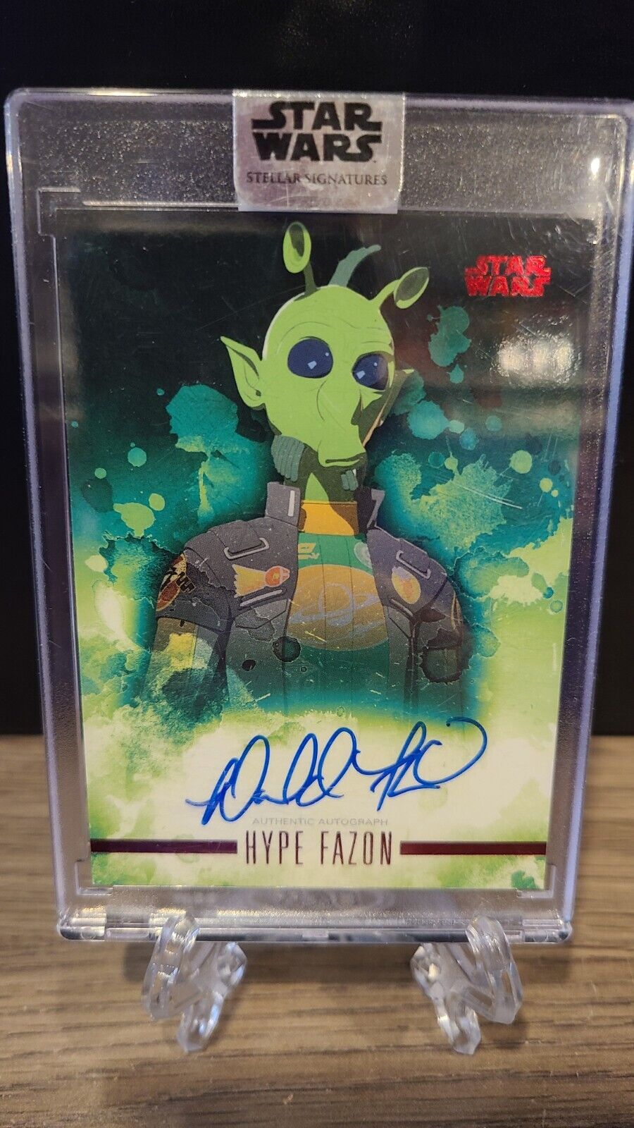 Star Wars Donald Fiason Hype Fazon Autograph Card Stellar 2019 1/1