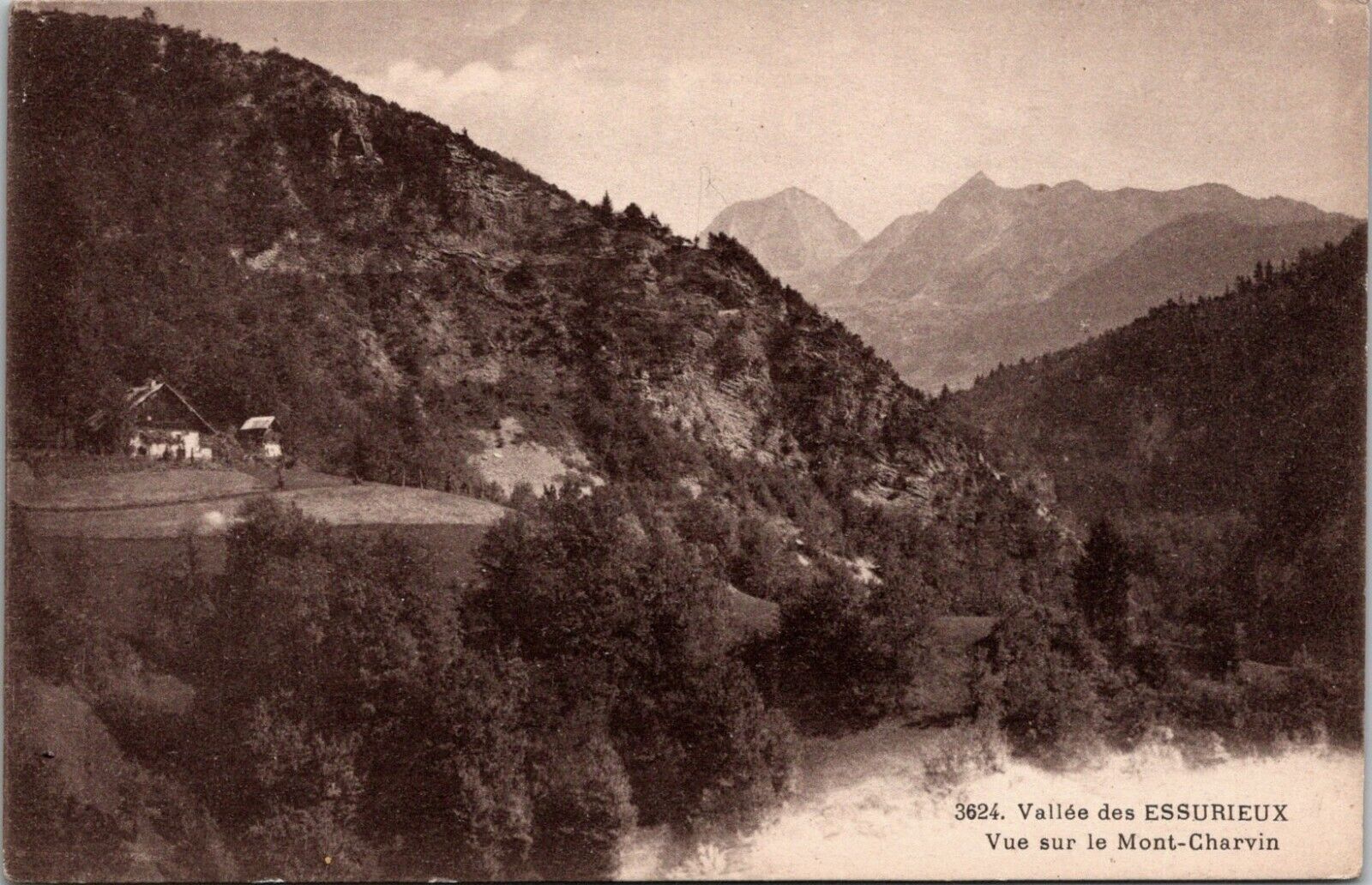 Vallee des Essurieux Mont-Charvin France Postcard