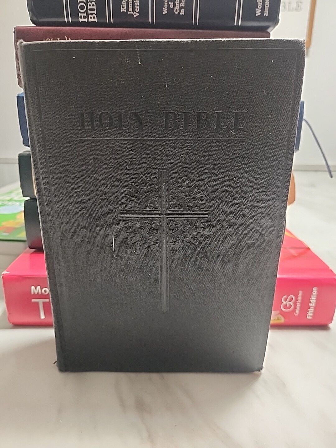 New Catholic Edition Holy Bible 1954 Antique Book