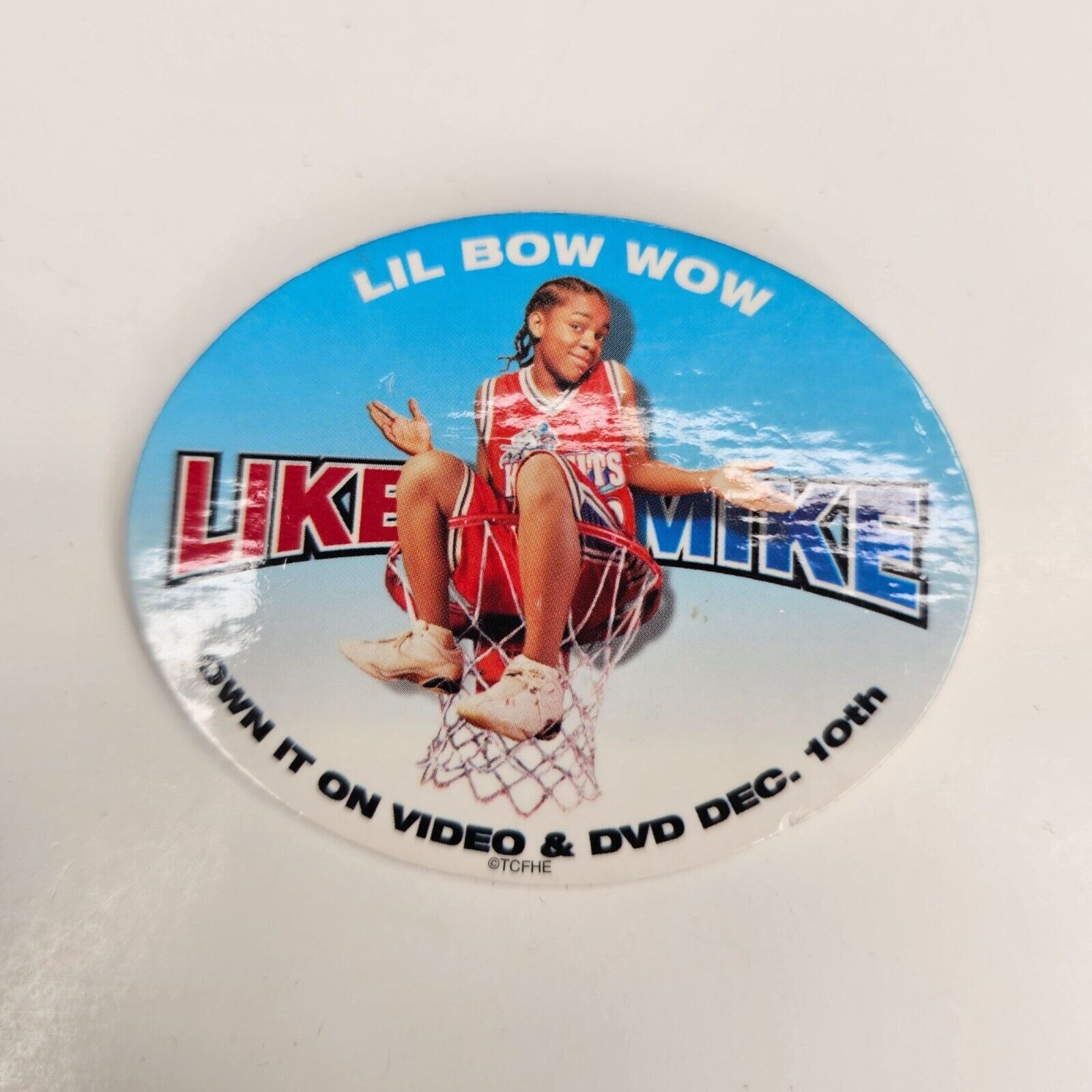 Like Mike Lil Bow Wow Movie Vintage Cardboard Pinback Pin Button Advertising
