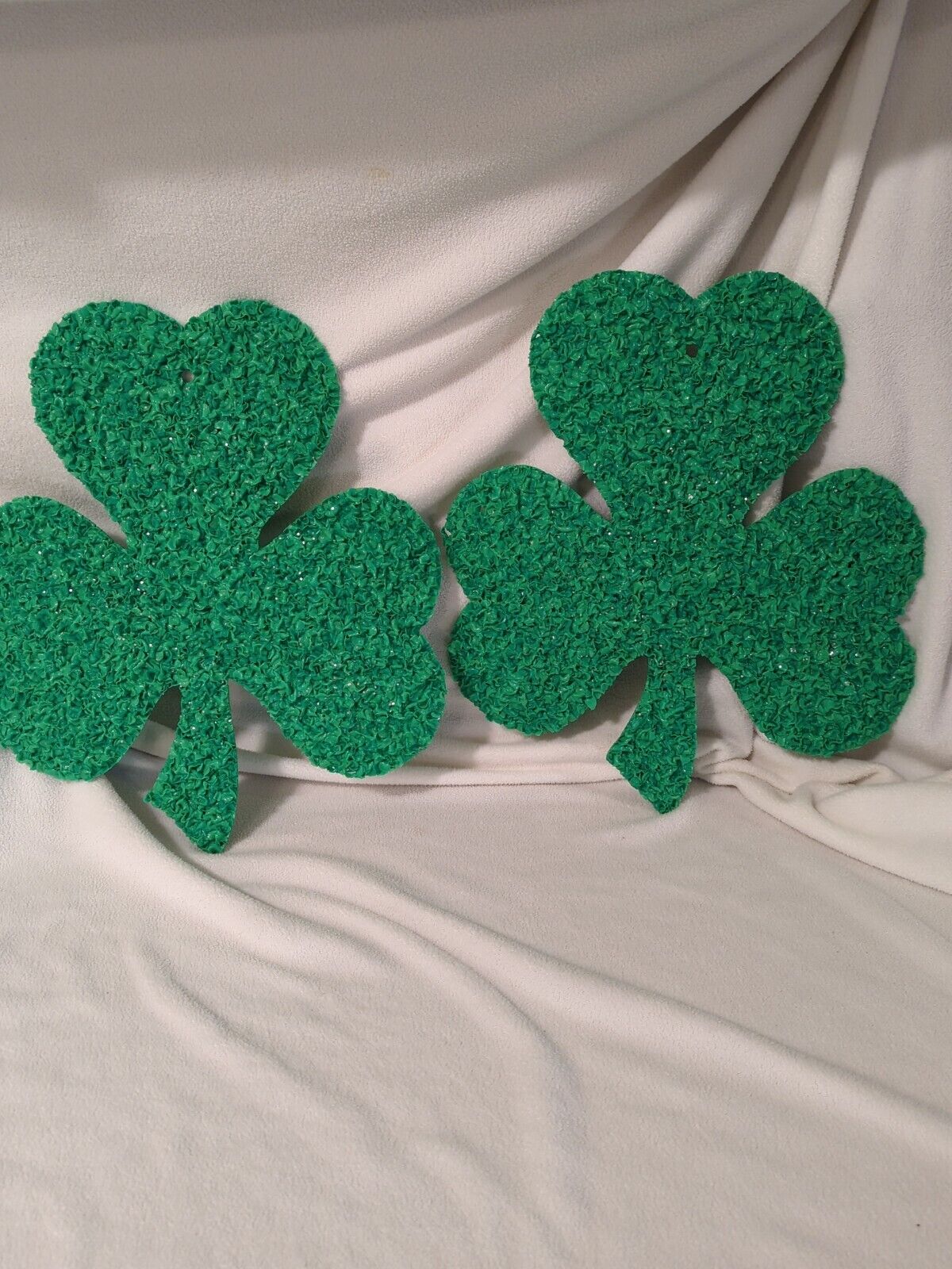 (2) -Two Vintage ERIN GO BRAGH  Shamrocks HAND MADE in AMERICA with PRIDE U.S.A.