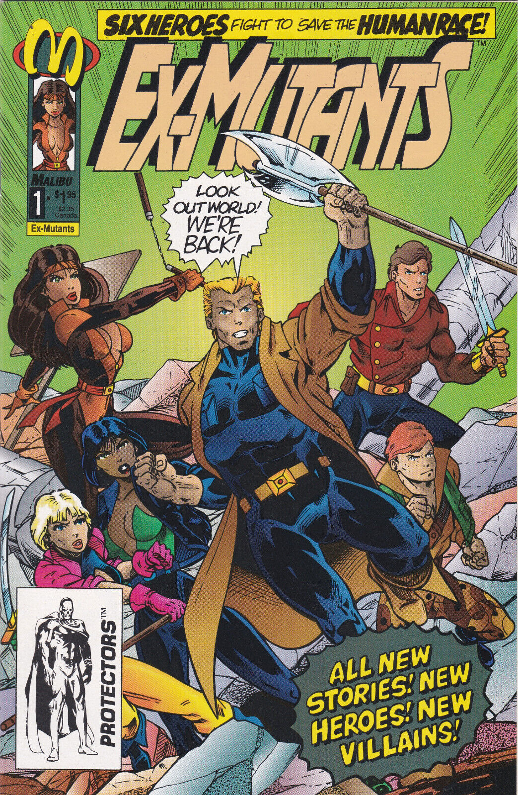 Ex-Mutants #1, Vol. 2 (1992-1994) Malibu Comics,High Grade