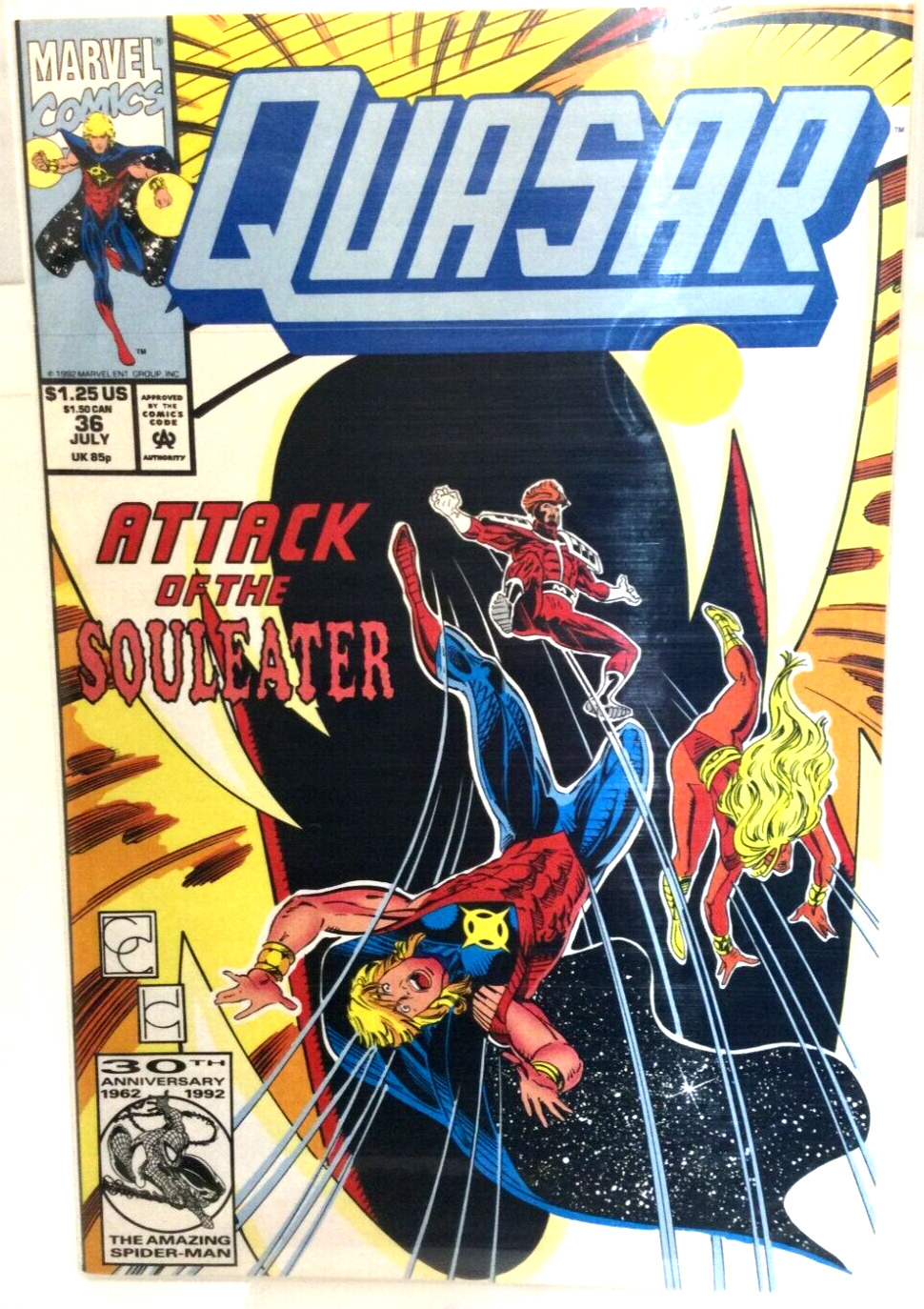 Marvel Comics Quasar Attack of the Souleater Soul Cage vol. 1 no. 36 July 1992  