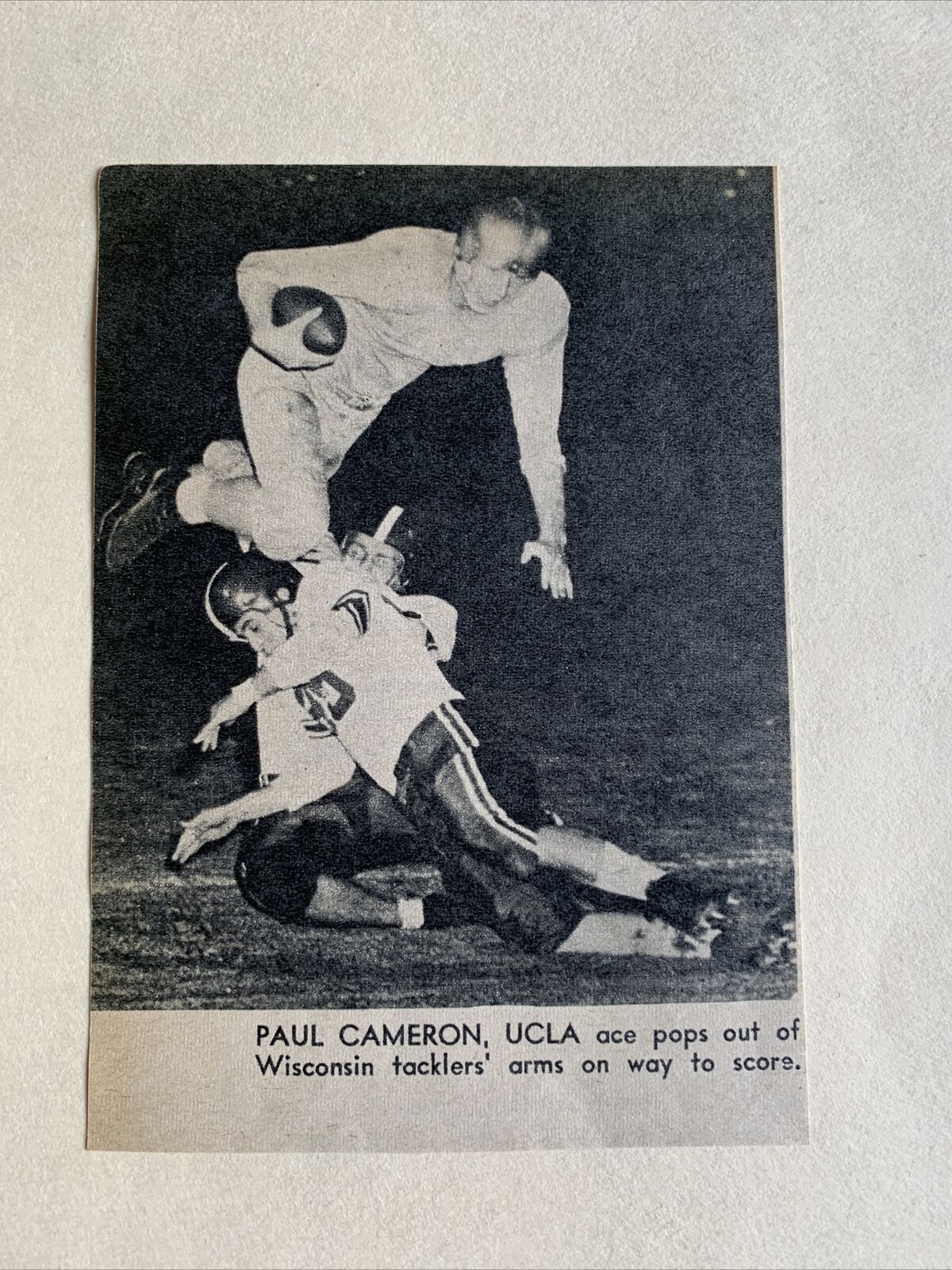 Paul Cameron UCLA Bruins 1954 S&S Football Pictorial CO Panel