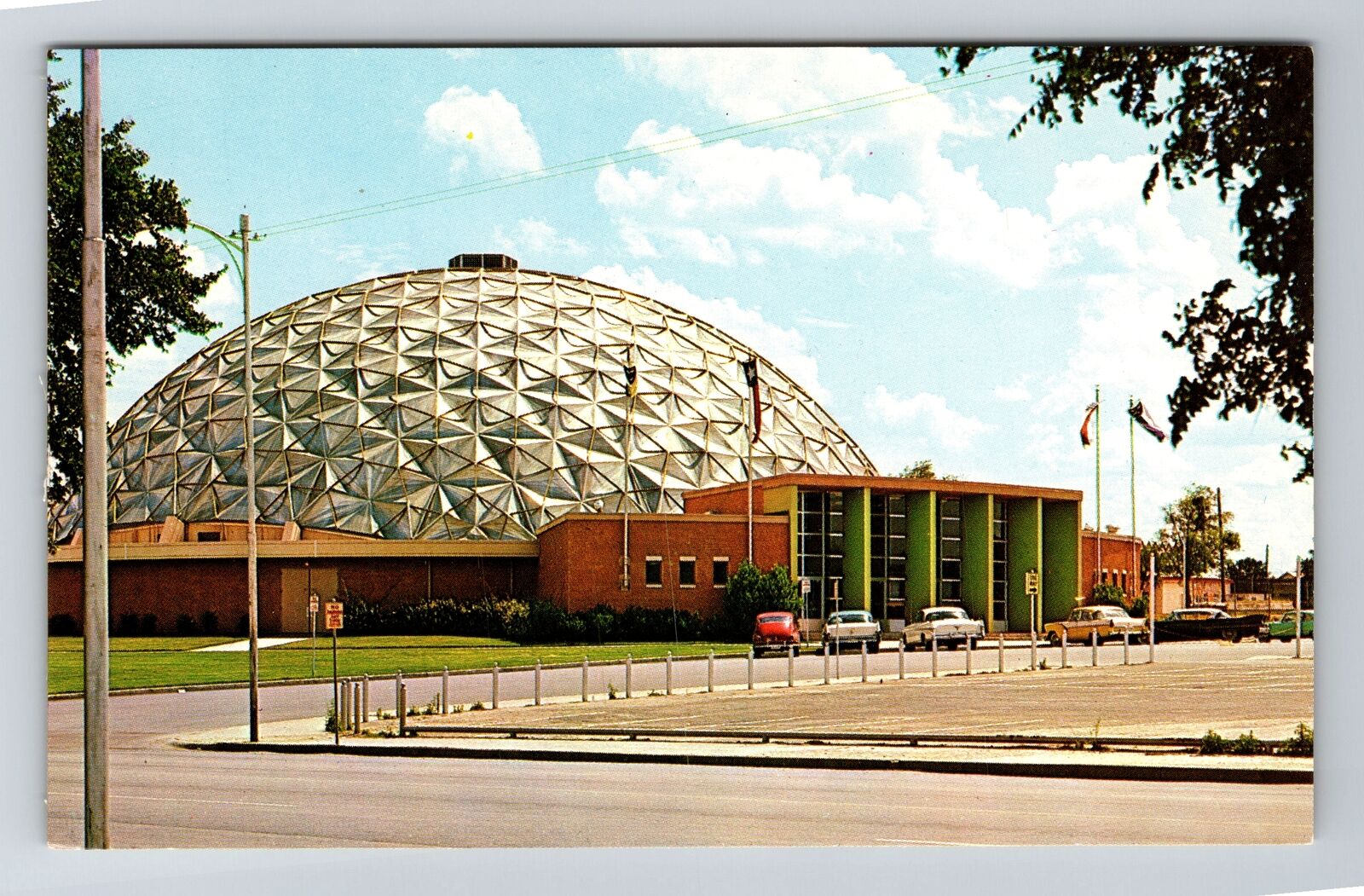 Fort Worth TX-Texas, Casa Manana Theatre, Amon Carter Square Vintage Postcard