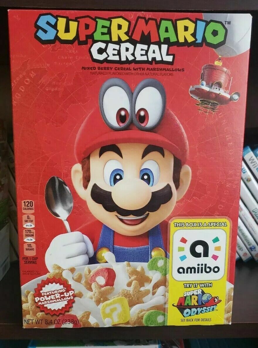 Kellogg's Super Mario Cereal with Amiibo Nintendo (without food)