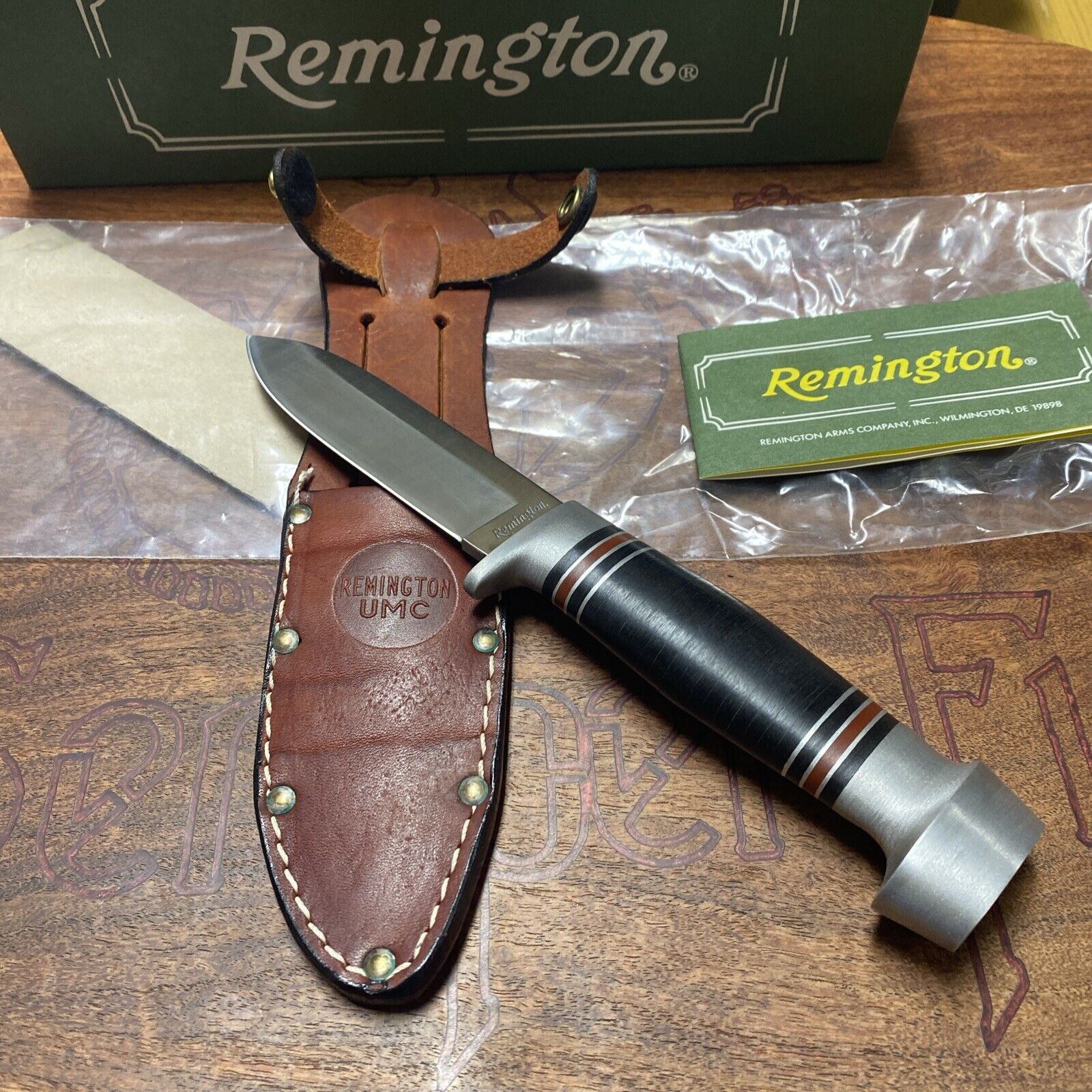 RARE/RETIRED Remington/Camillus UMC RH-31 Fixed Blade Hunting Knife w/Sheath-USA