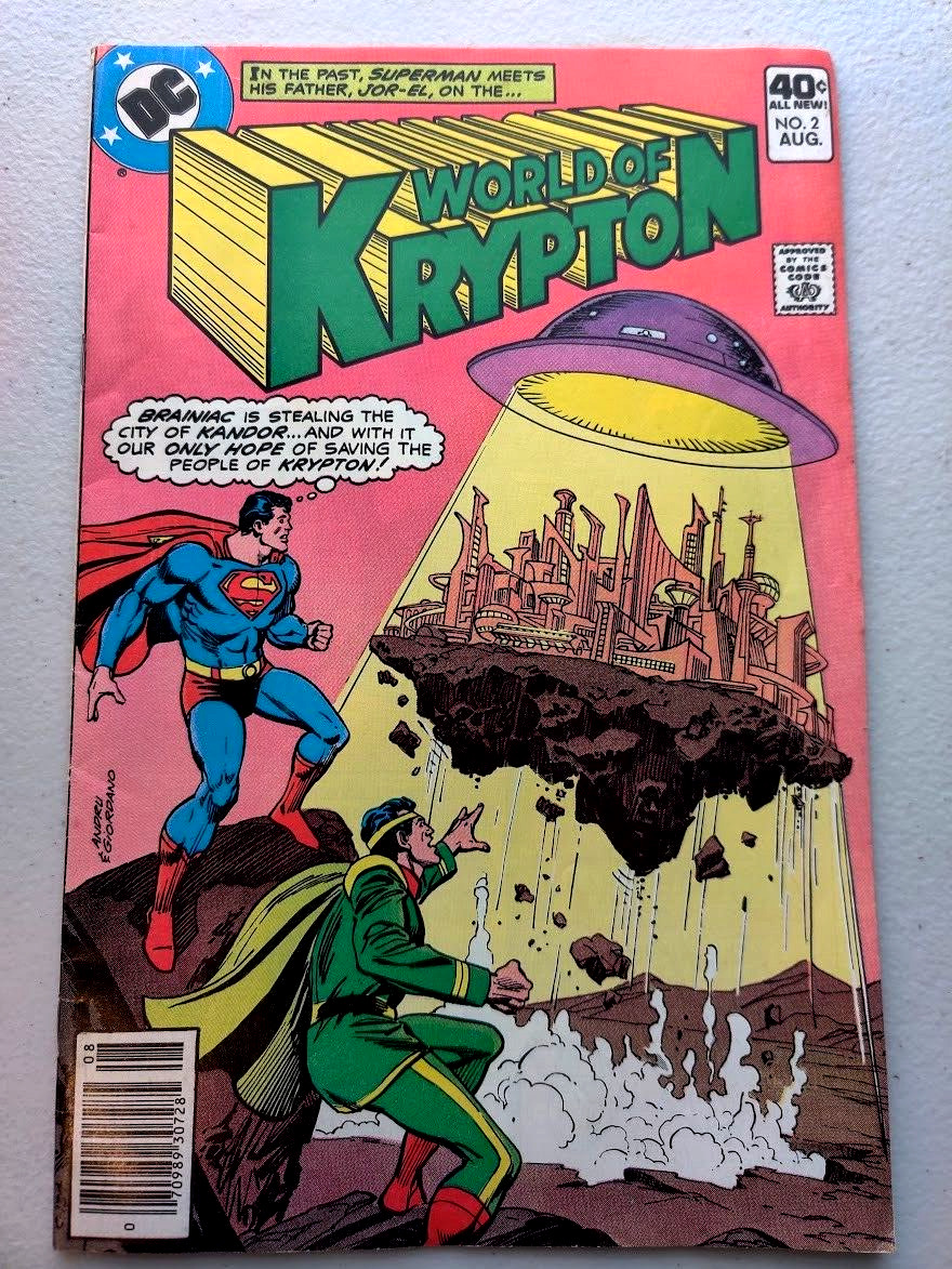 VTG AUG NO. 2 1979 DC COMICS World Of Krypton Superman Comic Book OJ Simpson AD