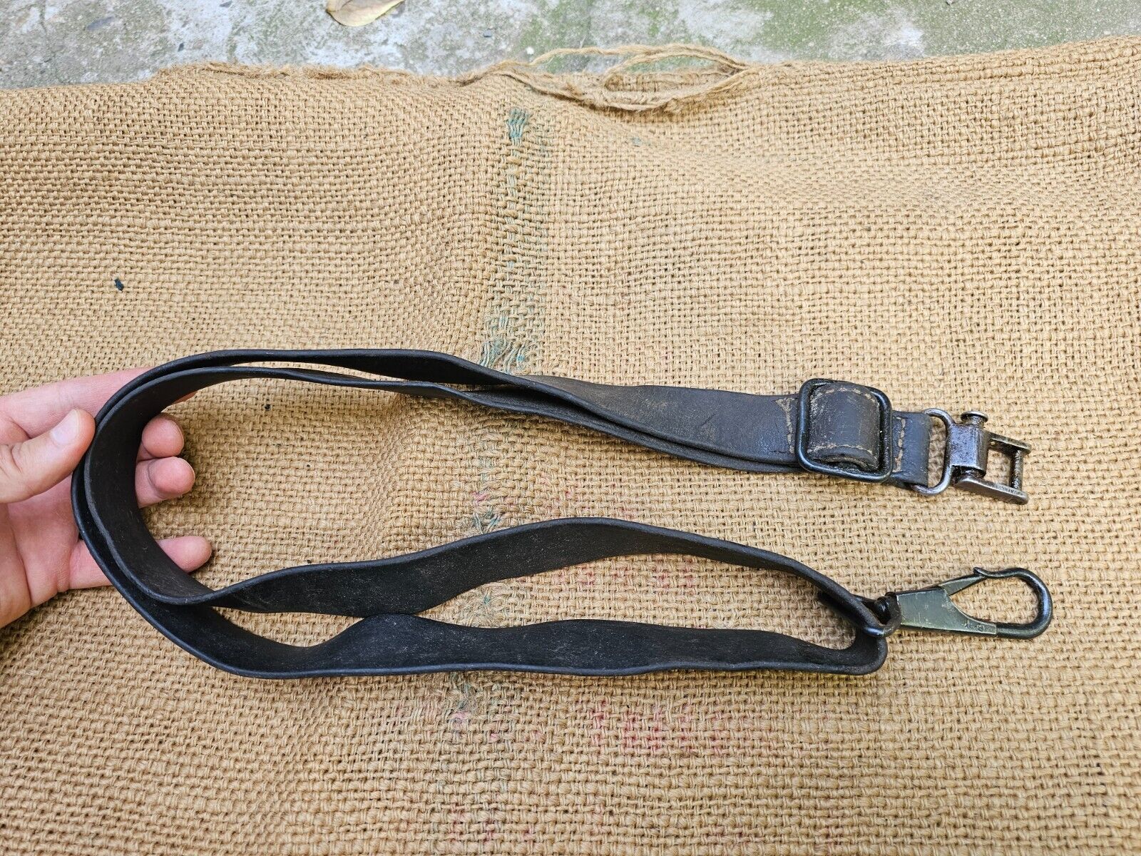 Original German WWI K98 Mauser WWII MG40 MG42 Strap Gew Rifle Leather Sling Belt