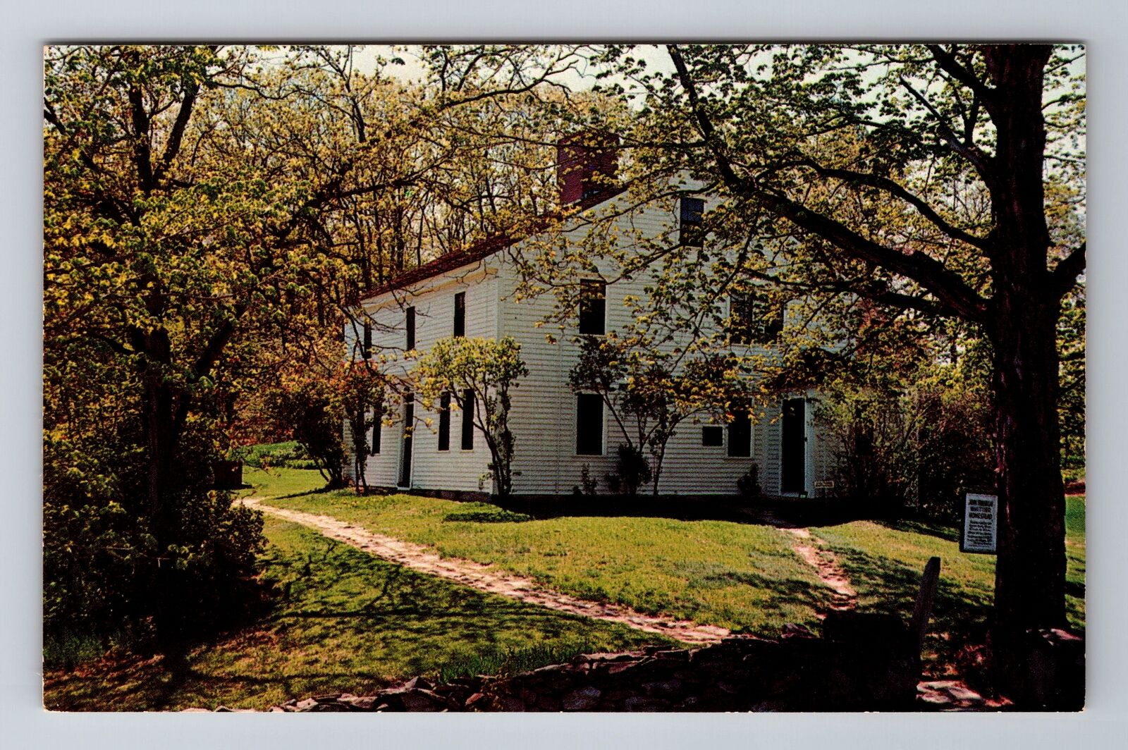 Haverhill MA-Massachusetts, John Greenleaf Whittier Farmhouse, Vintage Postcard